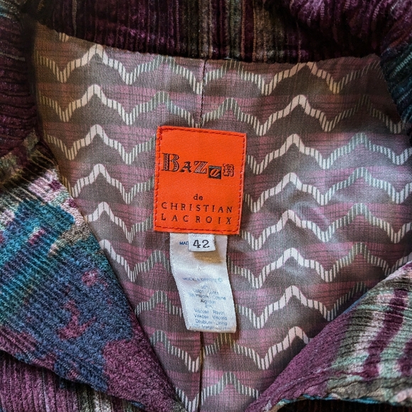 Christian Lacroix Corduroy Jacket - Picture 2 of 3